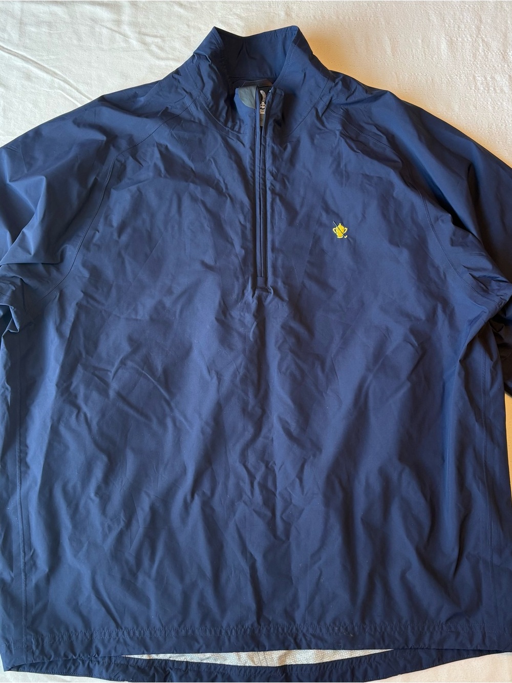 Zero Restrictions Mens Golf 1/4 Zip Pullover in Navy Blue size L